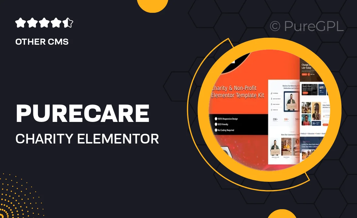Purecare – Charity Elementor Template Kit