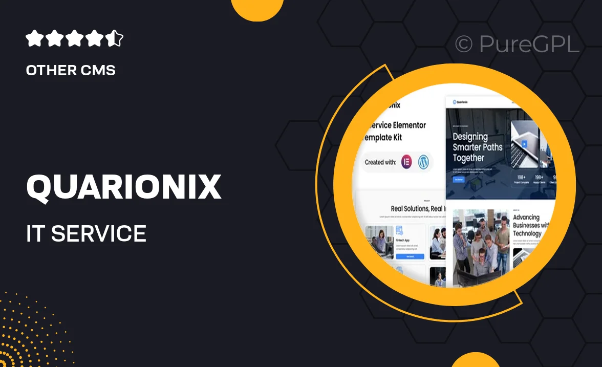 Quarionix – IT Service Elementor Template Kit