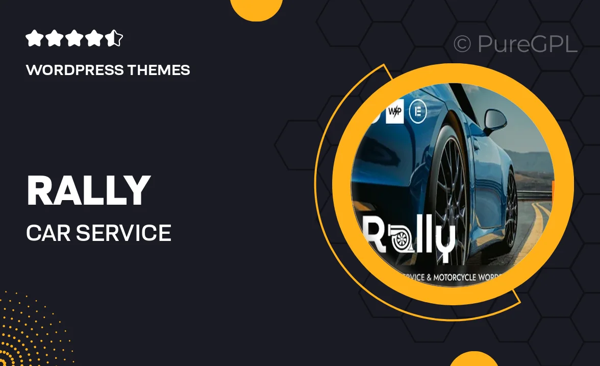Rally – Car Service & Motorcycle WordPress Theme
