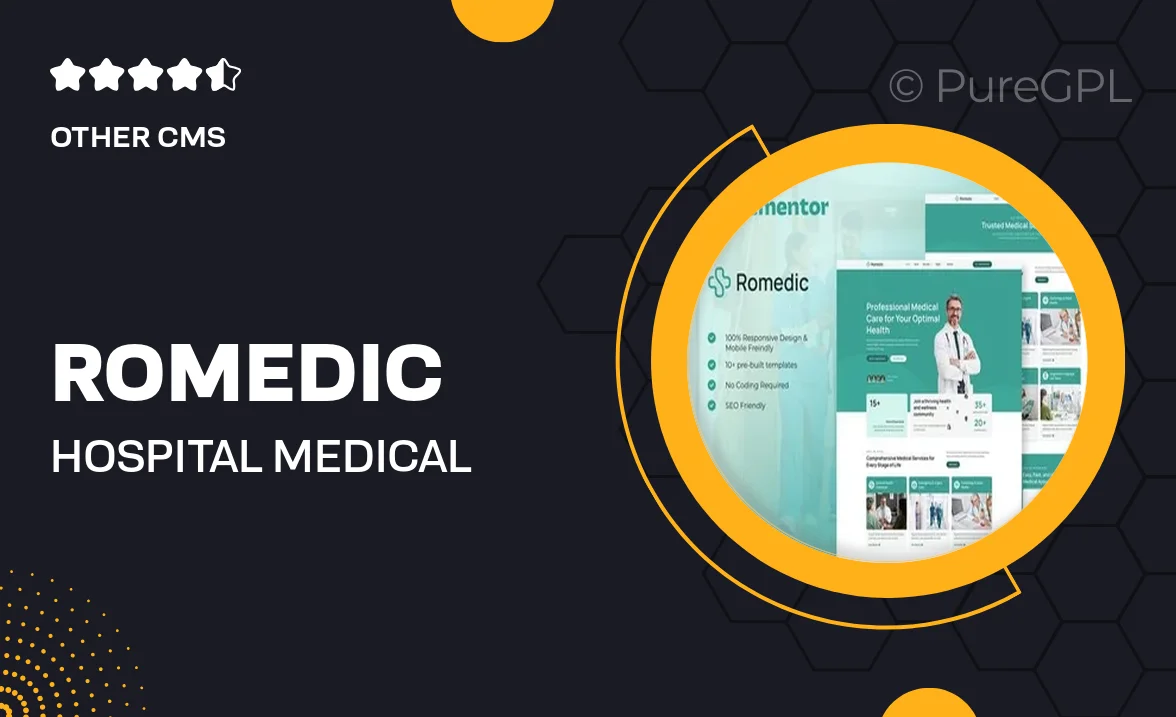 Romedic – Hospital & Medical Clinic Elementor Template Kit
