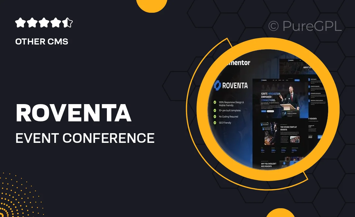 Roventa – Event & Conference Elementor Template Kit
