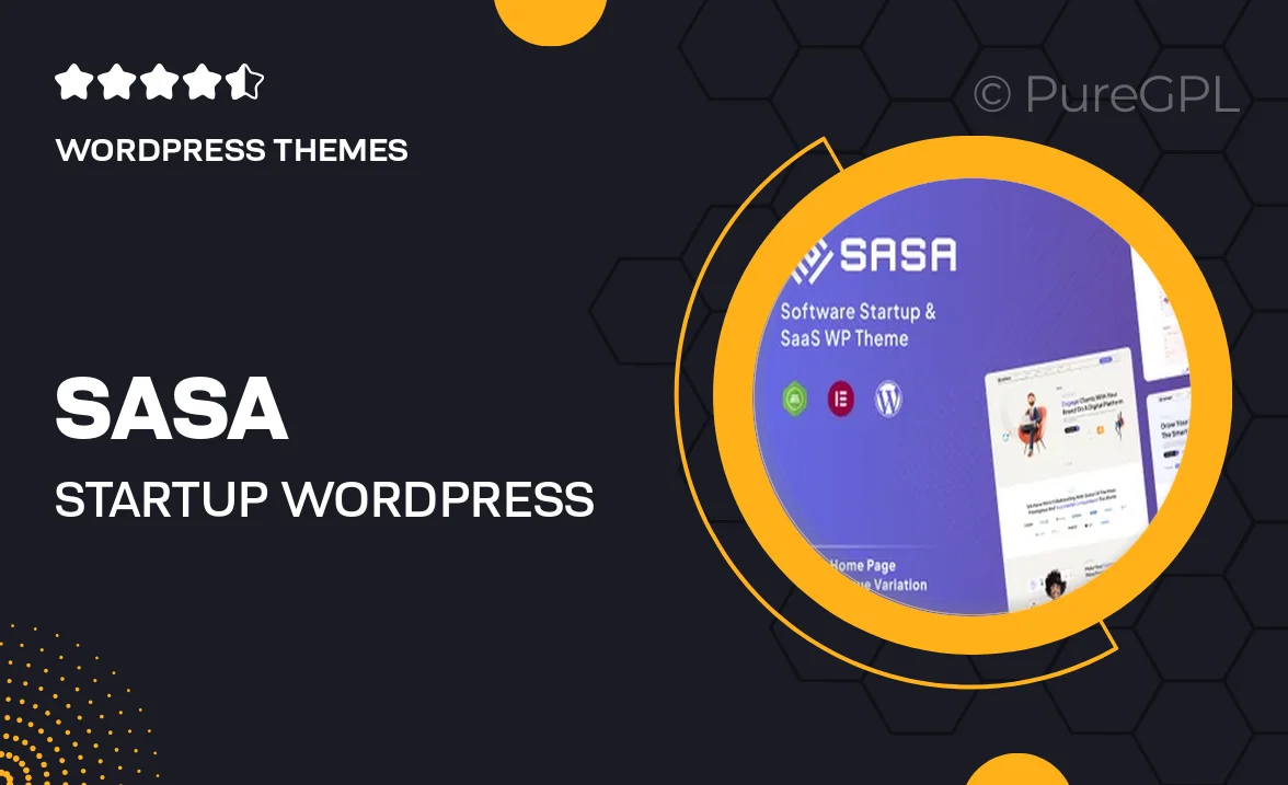 SaSa – Startup WordPress Theme