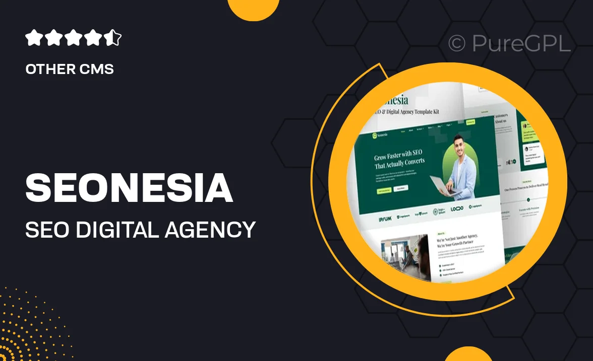 Seonesia – SEO & Digital Agency Elementor Template Kit
