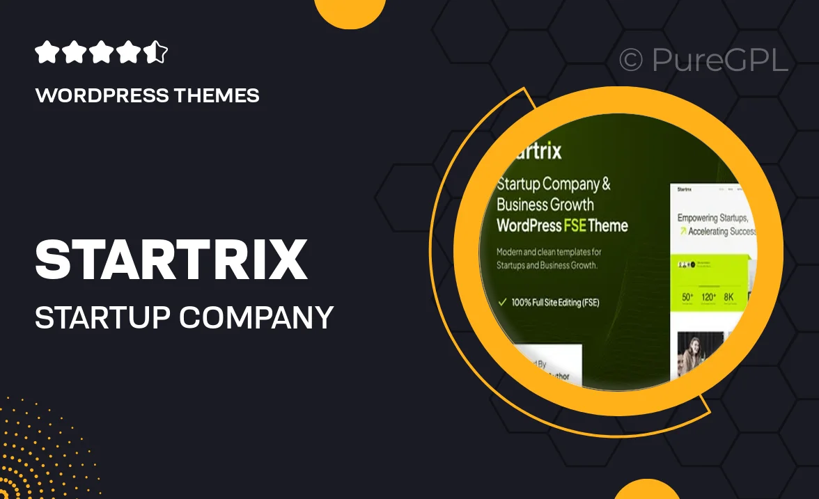 Startrix – Startup Company & Business Growth FSE WordPress Theme