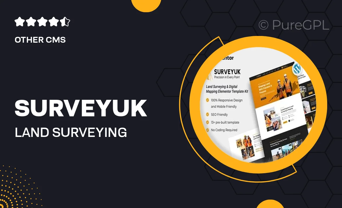 Surveyuk – Land Surveying & Digital Mapping Elementor Template Kit