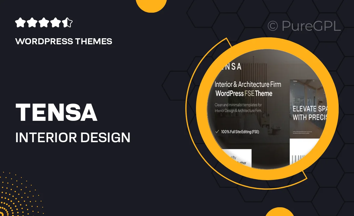 Tensa – Interior Design & Architecture Firm FSE WordPress Theme