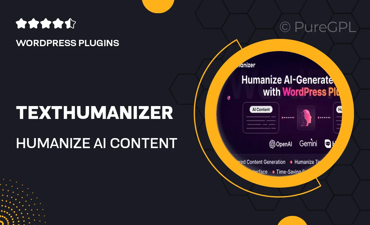 TextHumanizer – Humanize AI Content Generator WordPress Plugin