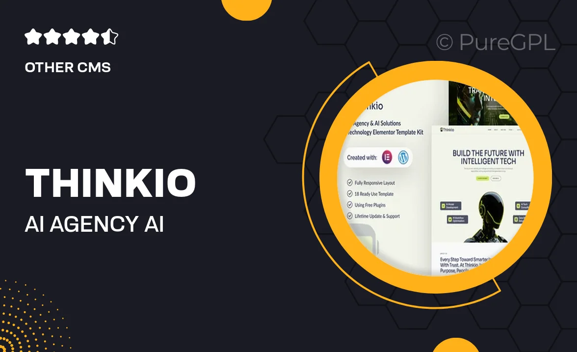 Thinkio – AI Agency & AI Solutions Technology Elementor Template Kit