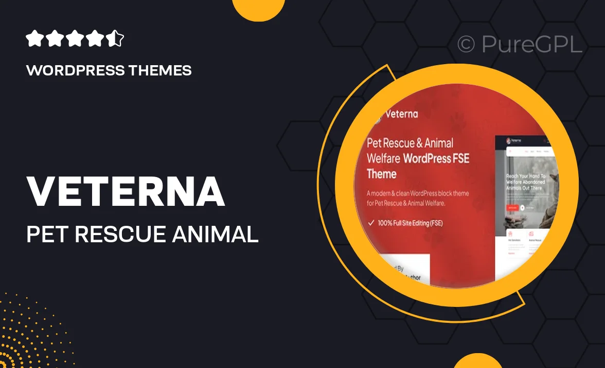 Veterna – Pet Rescue & Animal Welfare FSE WordPress Theme