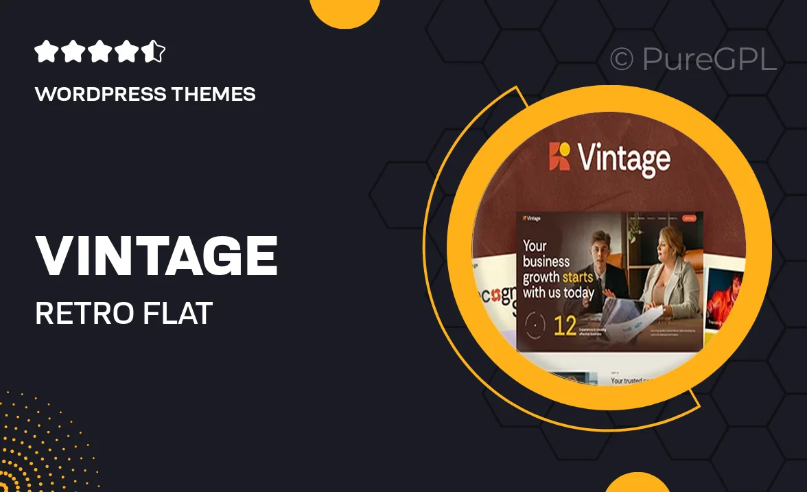Vintage – Retro Flat Multi-Purpose WordPress Theme