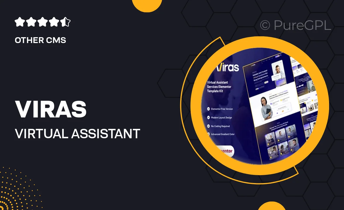 Viras – Virtual Assistant Services Elementor Template Kit