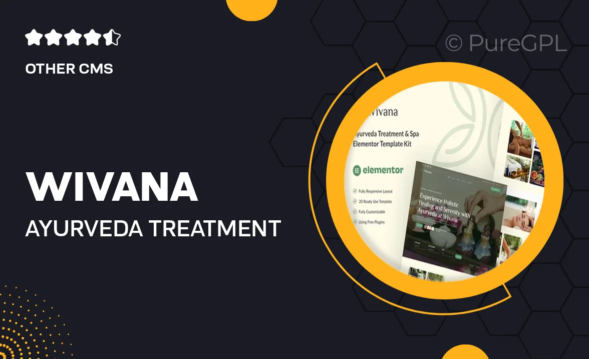 Wivana – Ayurveda Treatment & Spa Elementor Template Kit