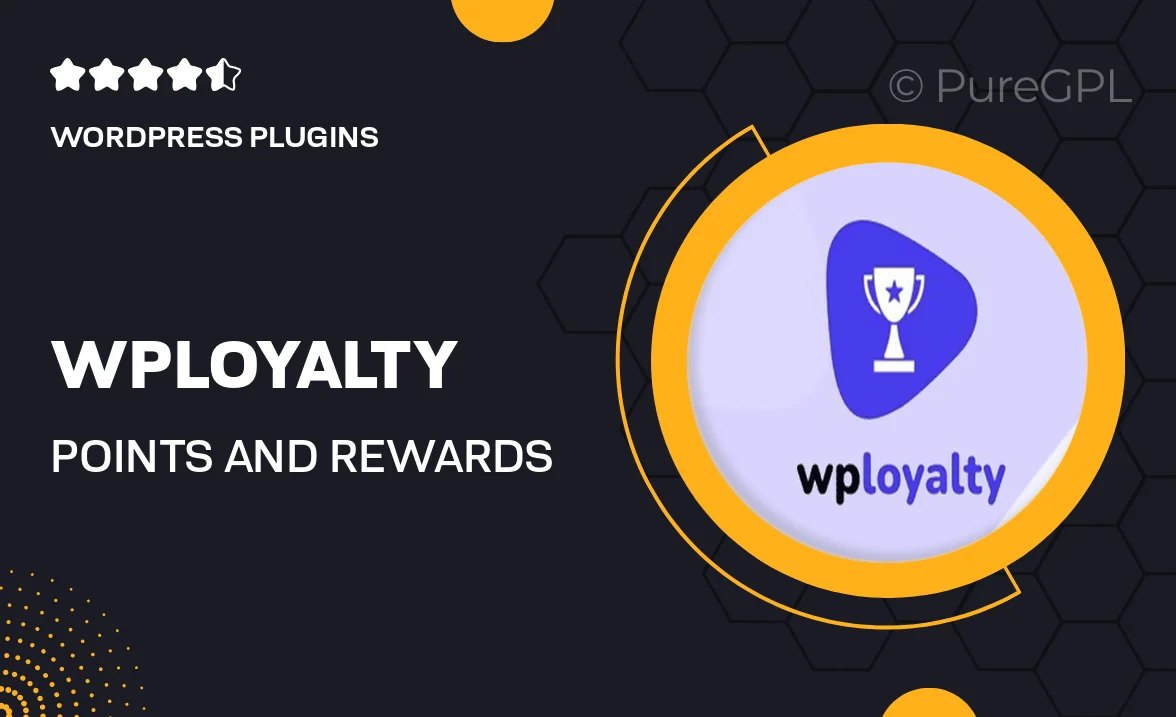 WPLoyalty – Points and Rewards for WooCommerce + Addons