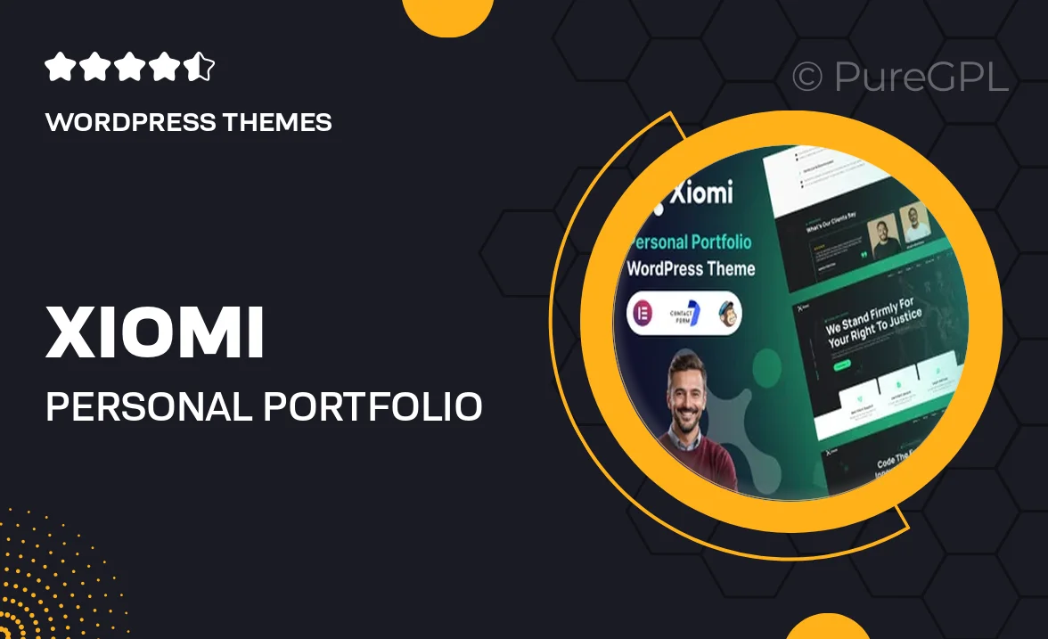 Xiomi – Personal Portfolio WordPress Theme